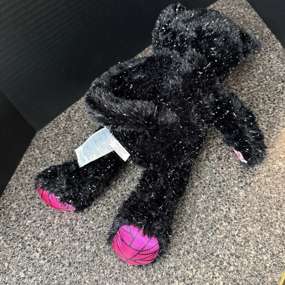 Build-A-Bear Kitty Night Magic Black Sparkle Cat Pink Plush Toy 2018‎ 16 Inch - Picture 4 of 9